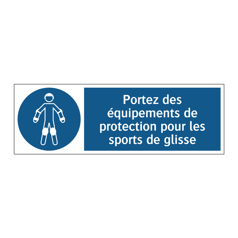 Portez des équipements de protection pour les sports de glisse