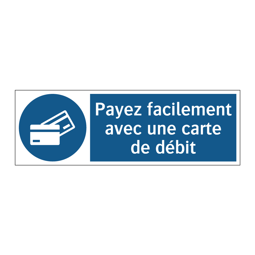 Payez facilement avec une carte de débit