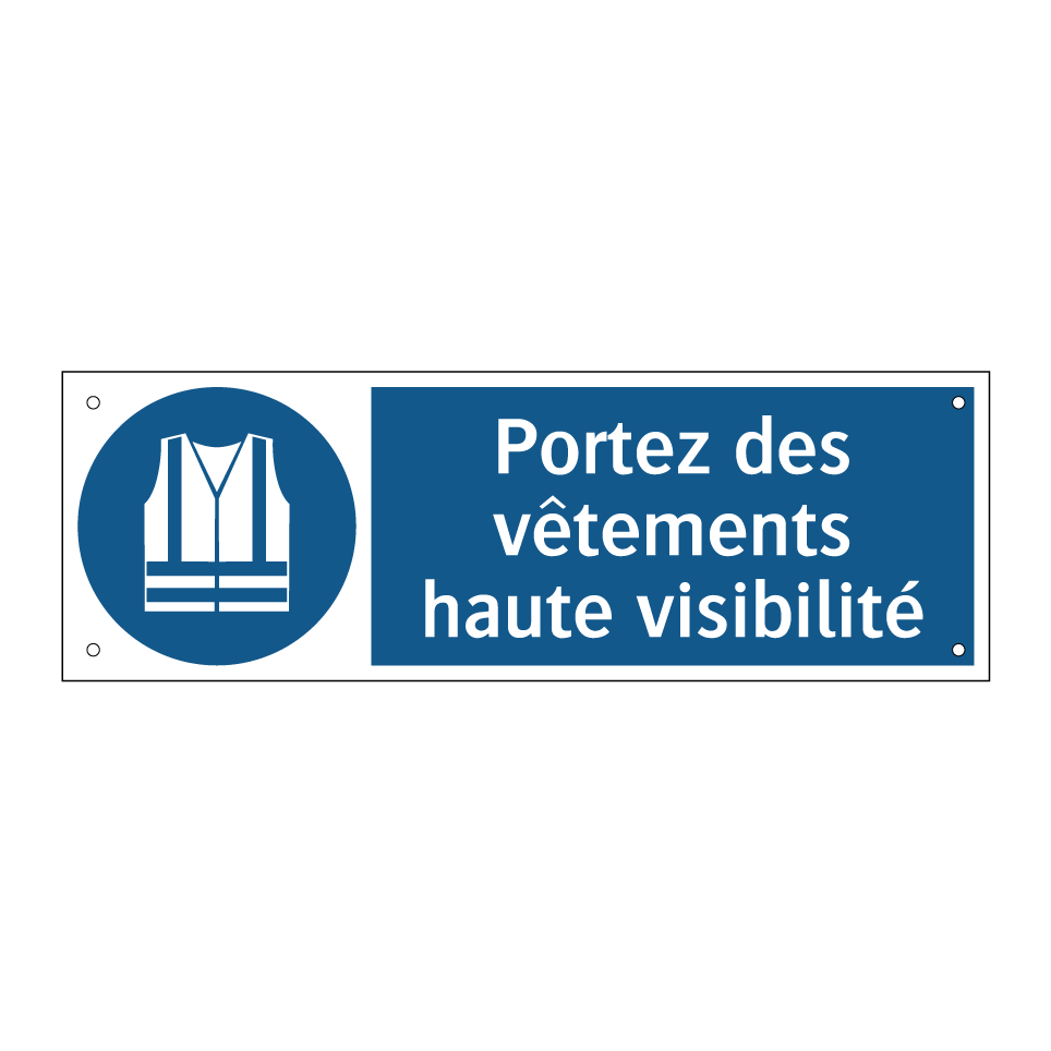 Portez des vêtements haute visibilité