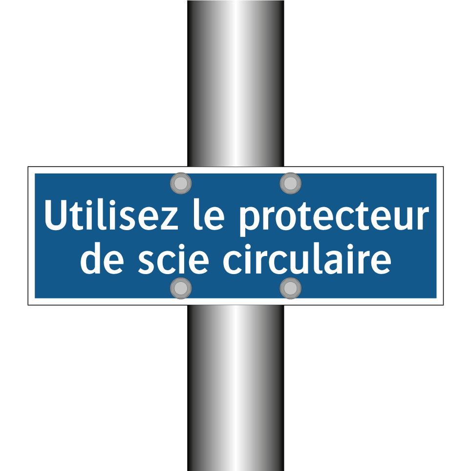 Utilisez le protecteur de scie circulaire