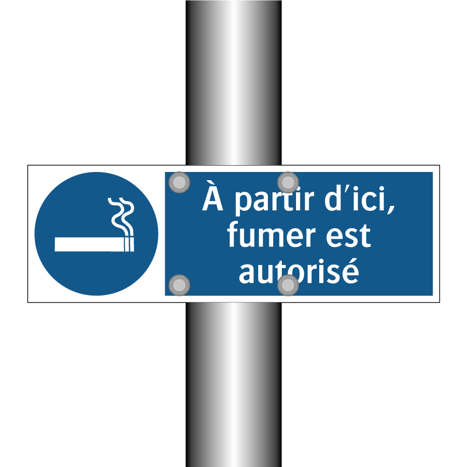 À partir d'ici, fumer est autorisé