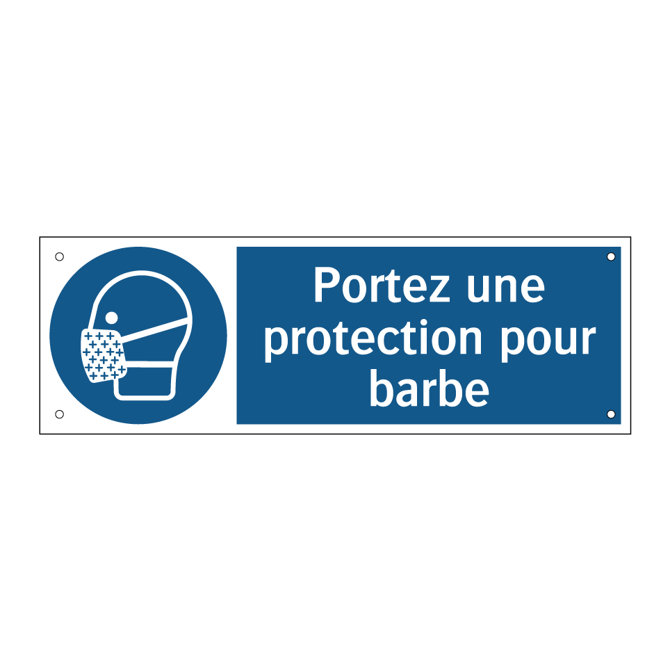 Portez une protection pour barbe