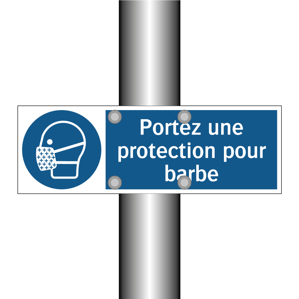 Portez une protection pour barbe
