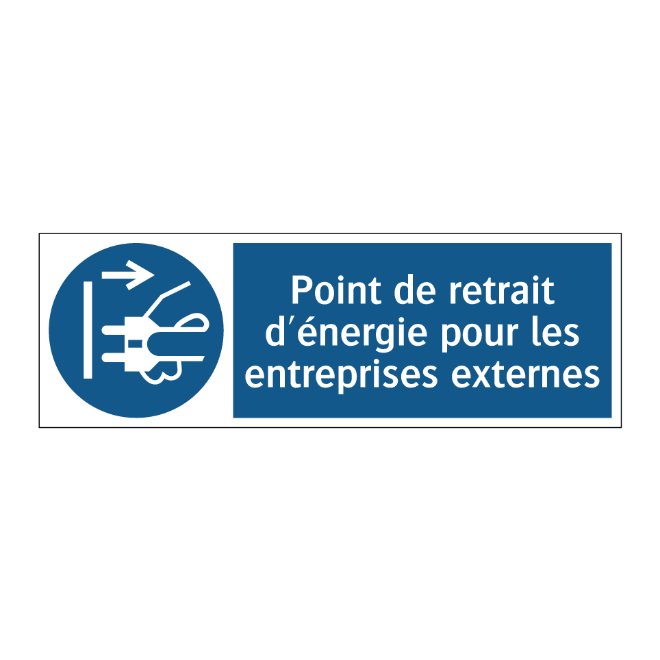 Point de retrait d'énergie pour les entreprises externes