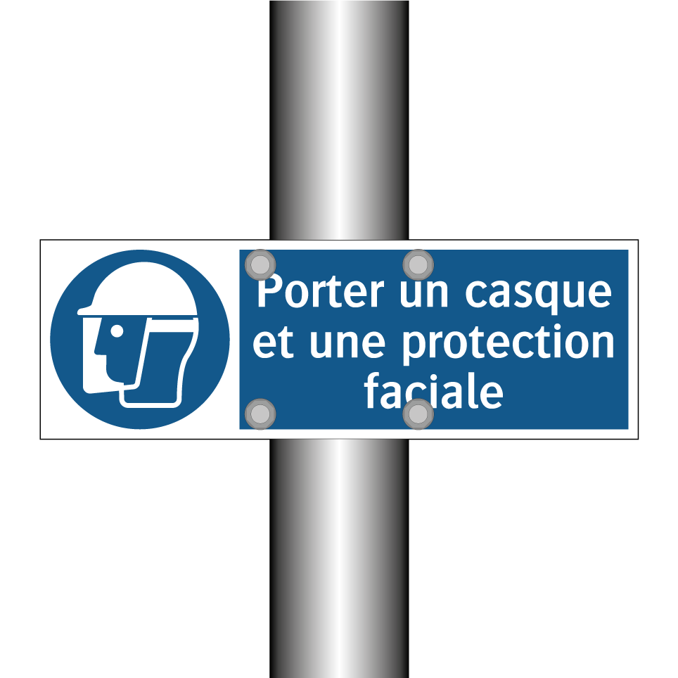 Porter un casque et une protection faciale