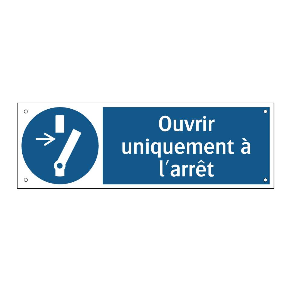 Ouvrir uniquement à l'arrêt