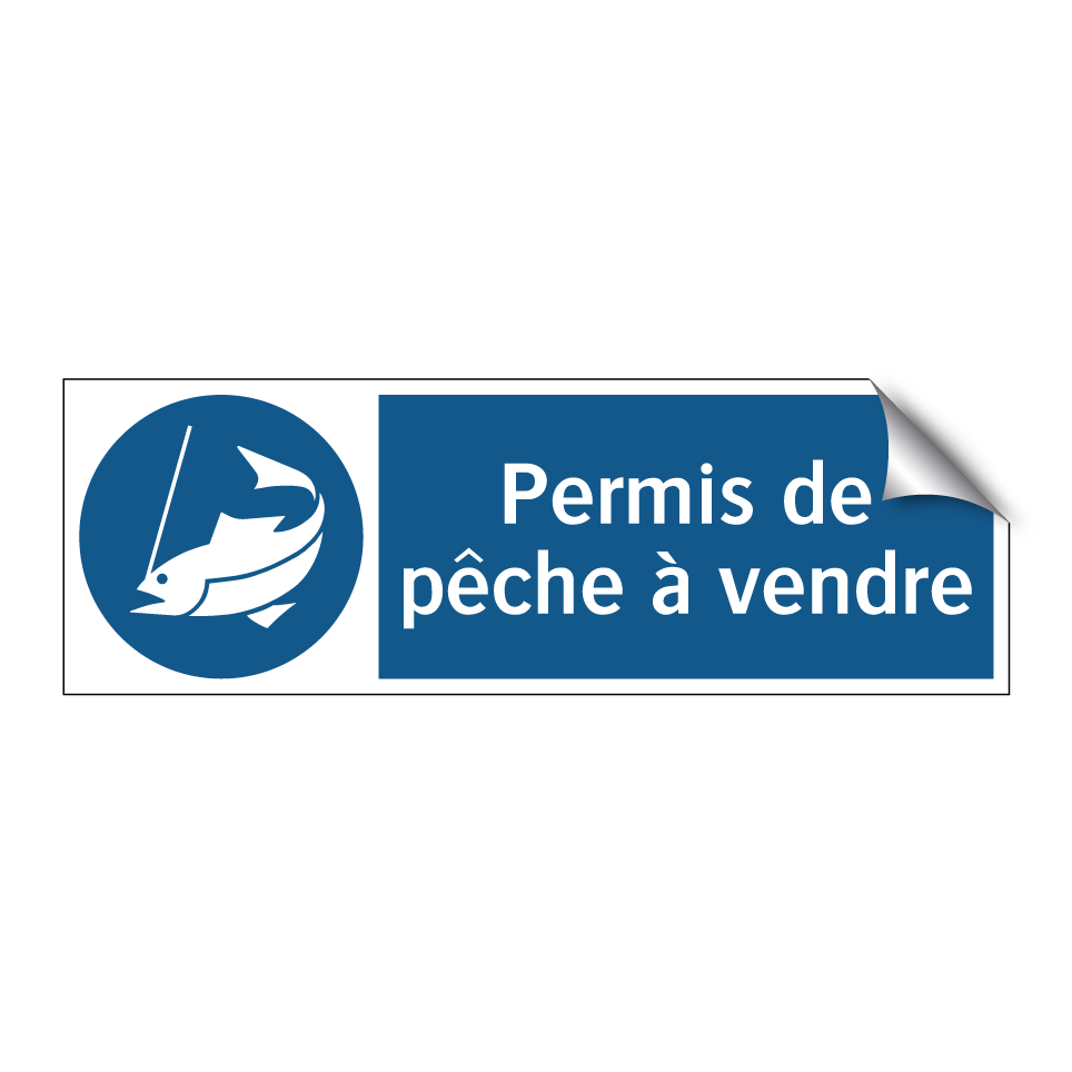 Permis de pêche à vendre