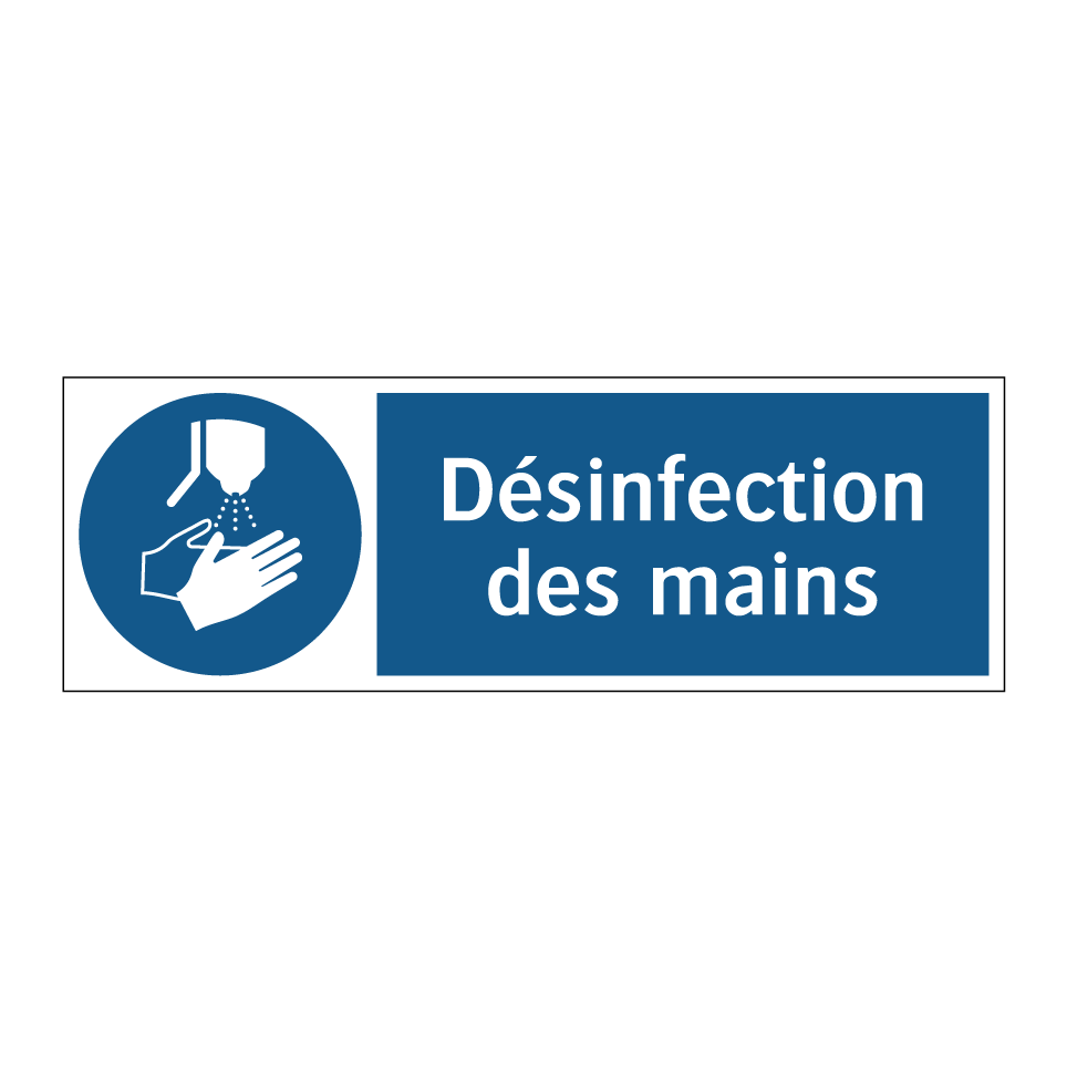 Désinfection des mains