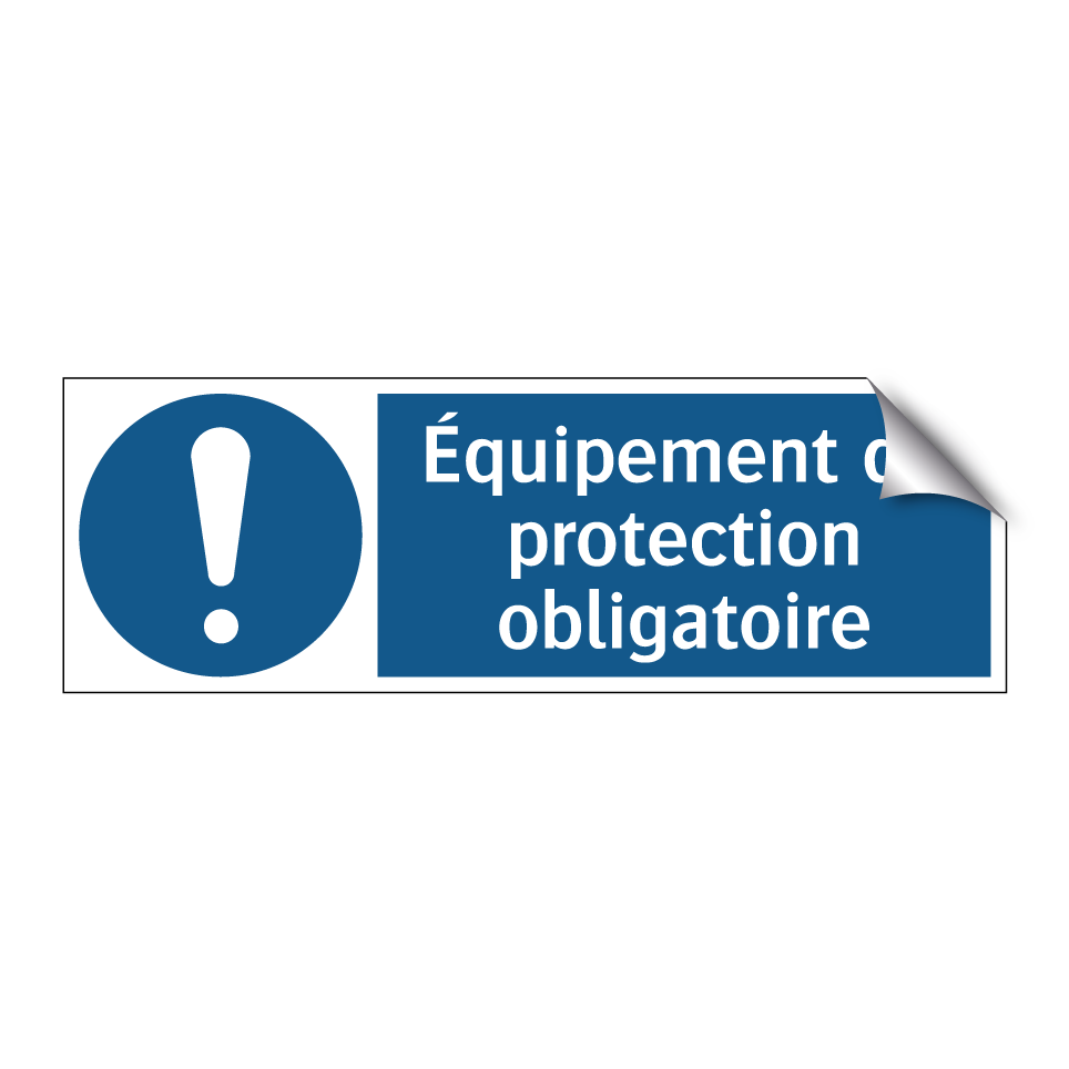 Équipement de protection obligatoire