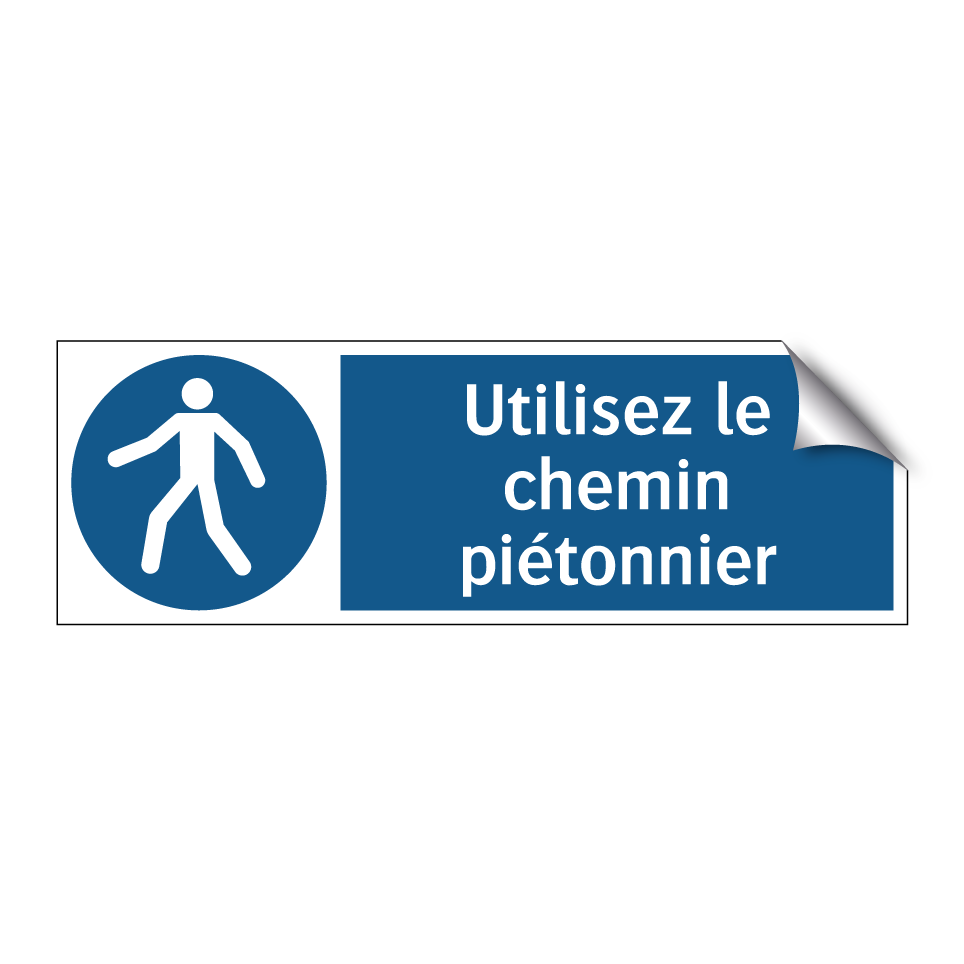 Utilisez le chemin piétonnier