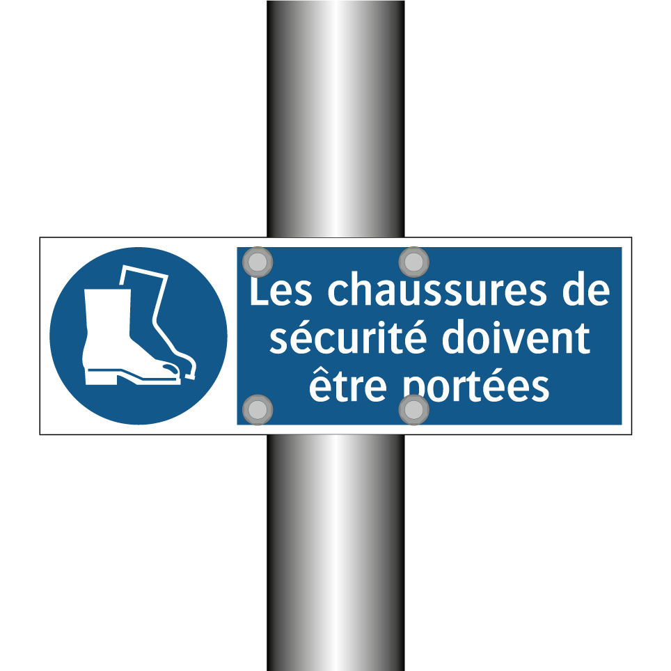 Les chaussures de sécurité doivent être portées