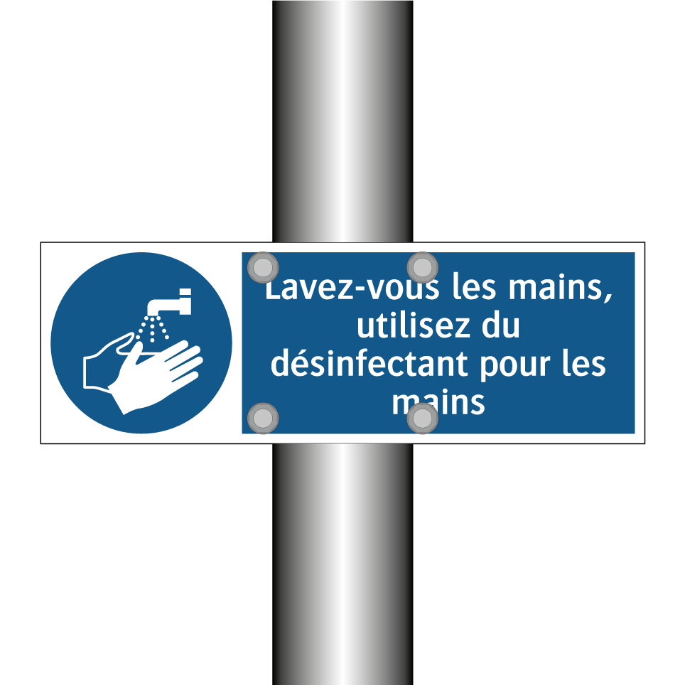 Lavez-vous les mains, utilisez du désinfectant pour les mains