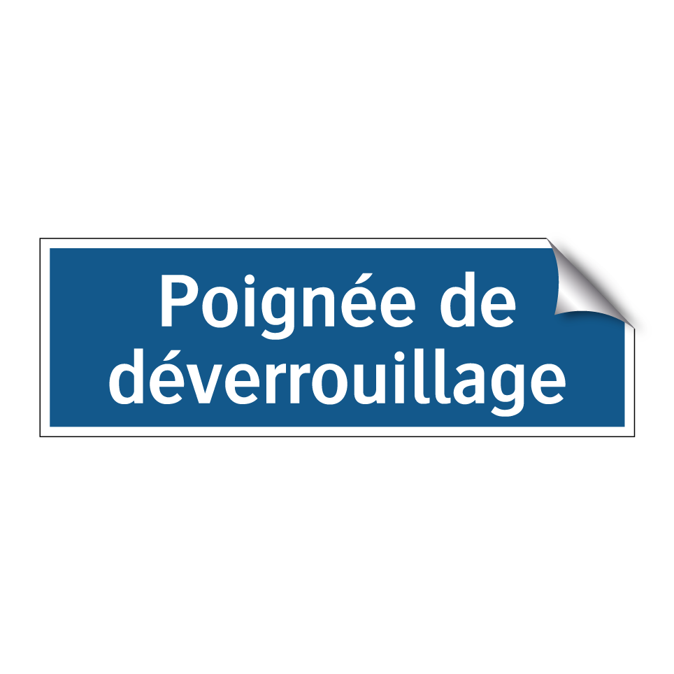 Poignée de déverrouillage