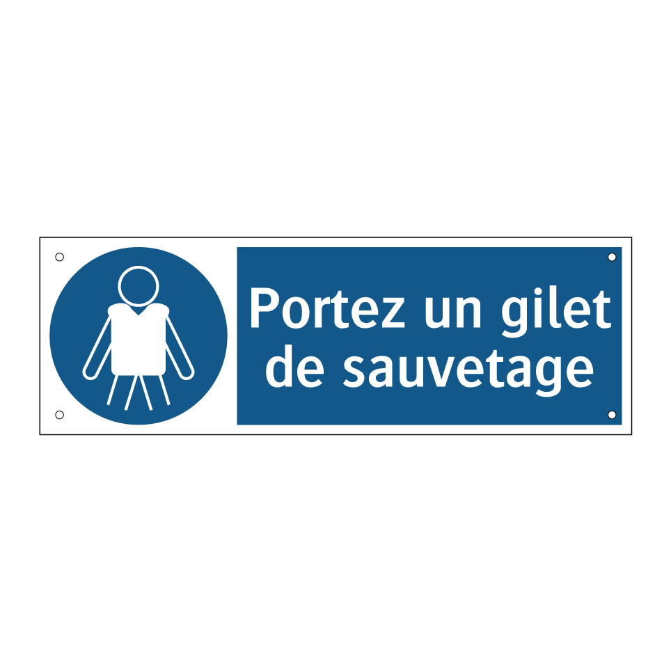 Portez un gilet de sauvetage