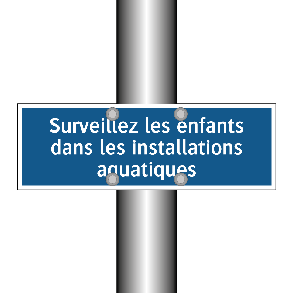 Surveillez les enfants dans les installations aquatiques