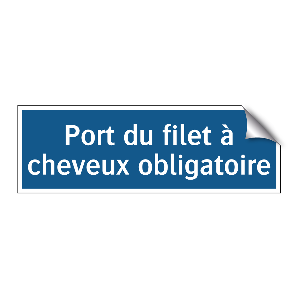 Port du filet à cheveux obligatoire