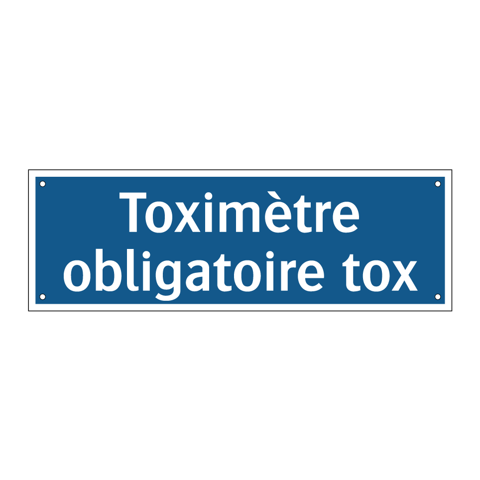 Toximètre obligatoire tox