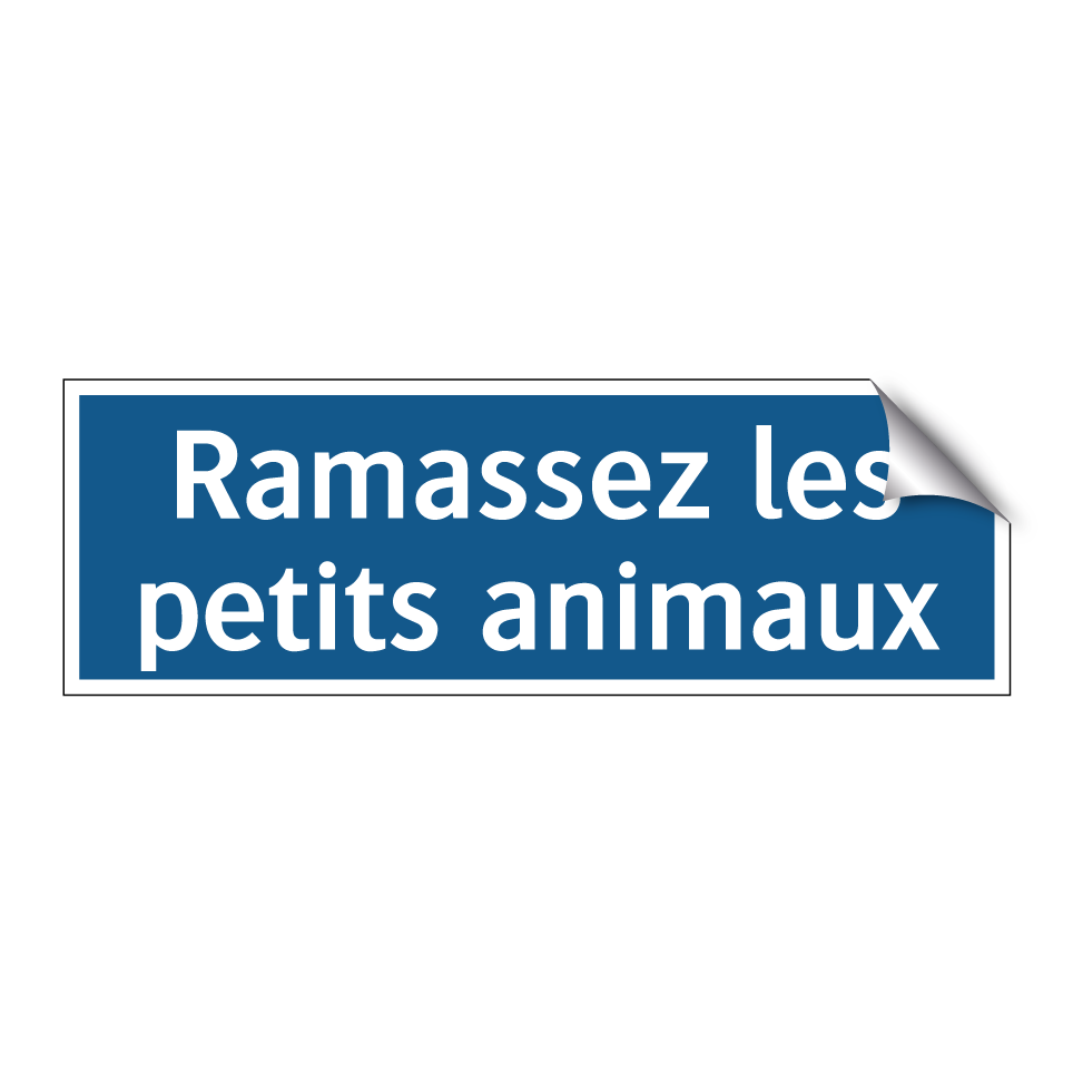 Ramassez les petits animaux