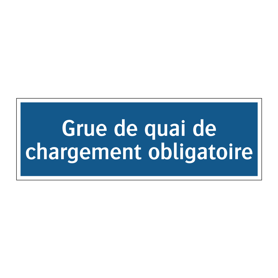 Grue de quai de chargement obligatoire