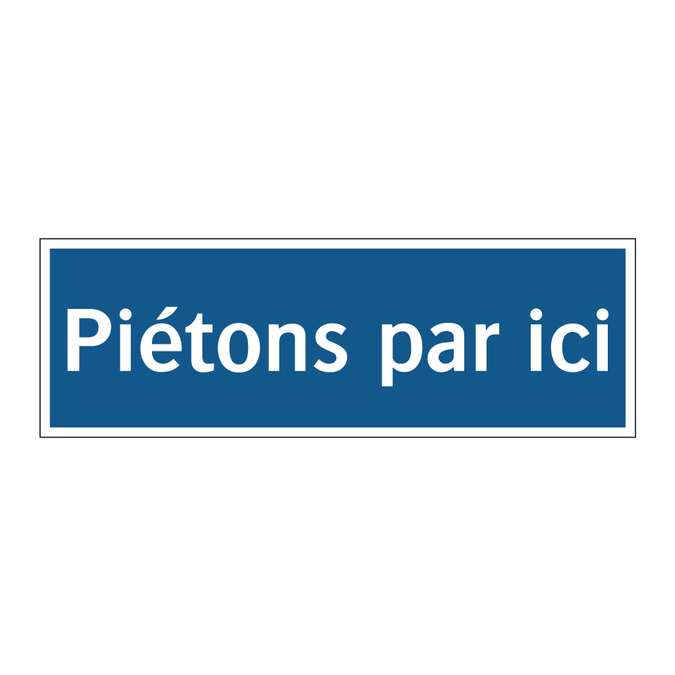 Piétons par ici