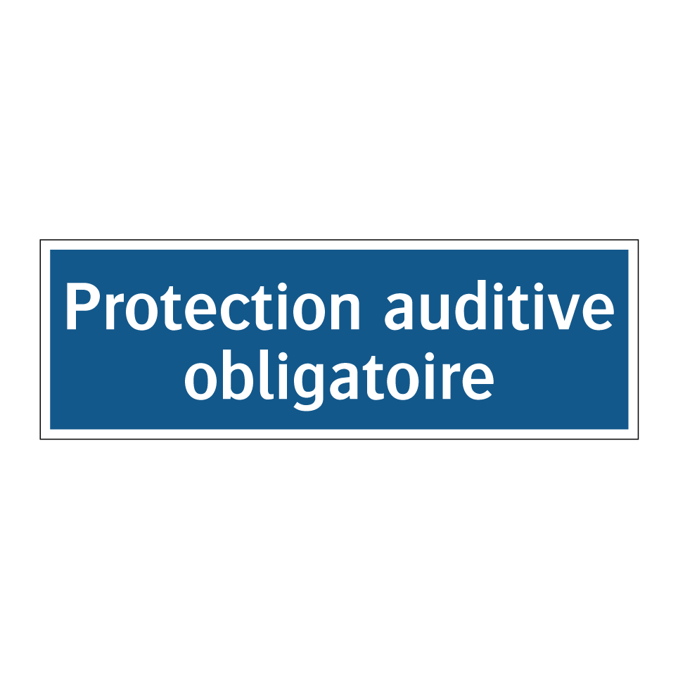 Protection auditive obligatoire