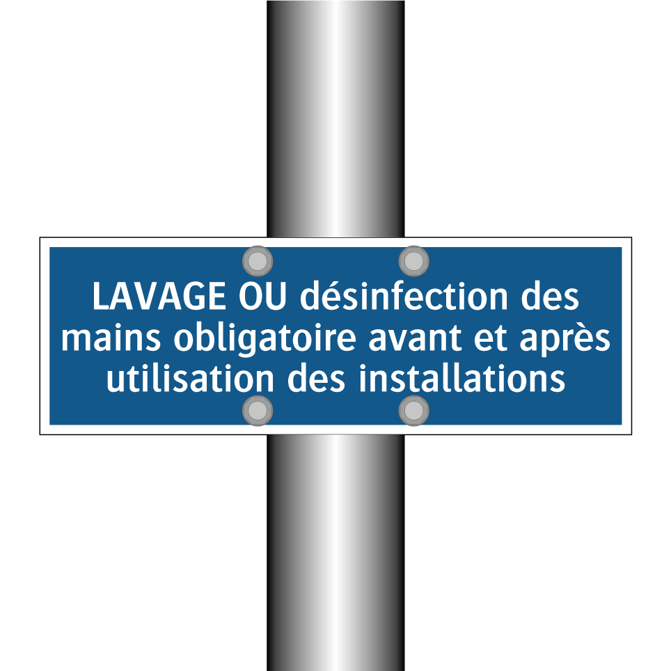 LAVAGE OU désinfection des mains obligatoire avant et après utilisation des installations