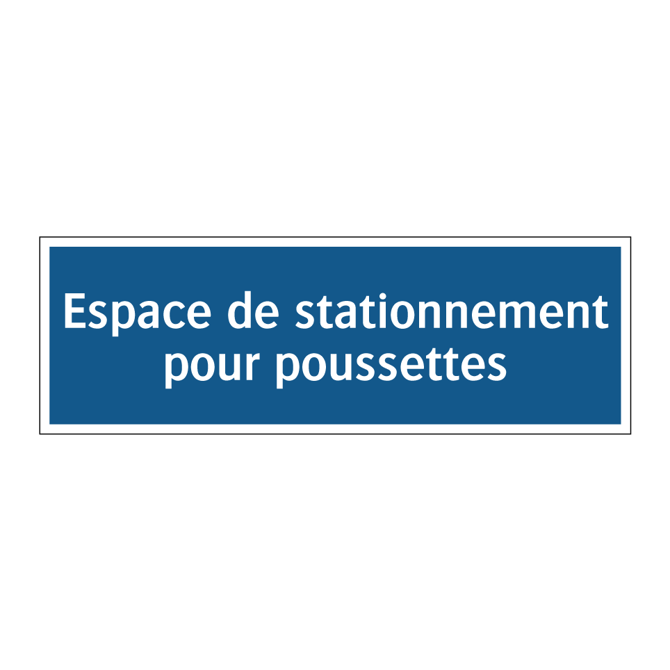 Espace de stationnement pour poussettes
