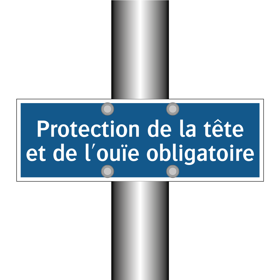 Protection de la tête et de l'ouïe obligatoire