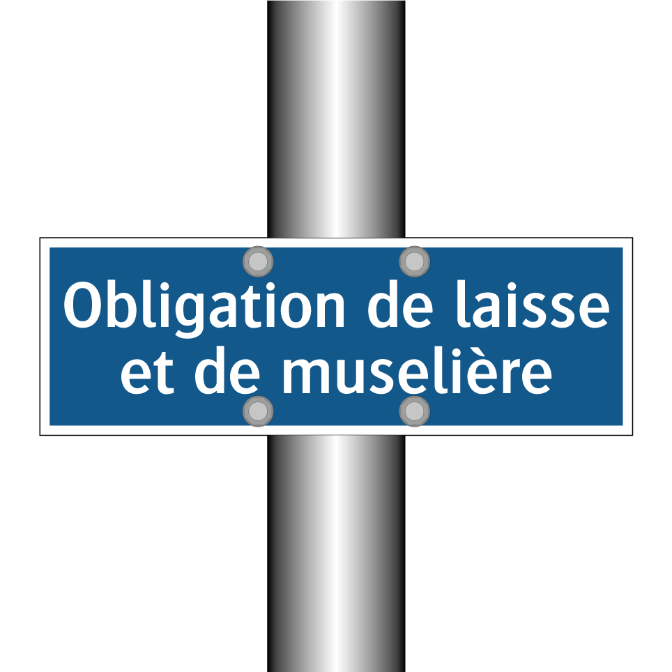 Obligation de laisse et de muselière