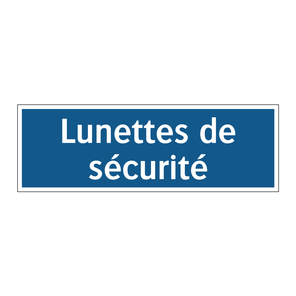 Lunettes de sécurité