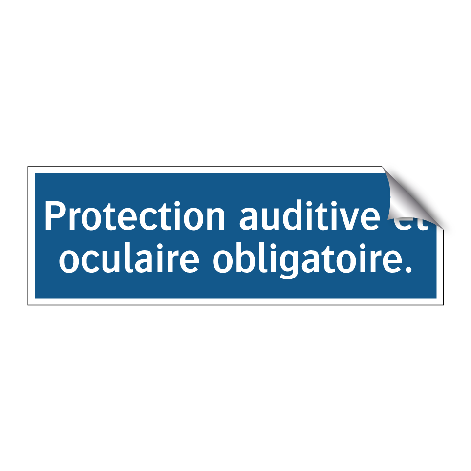Protection auditive et oculaire obligatoire.