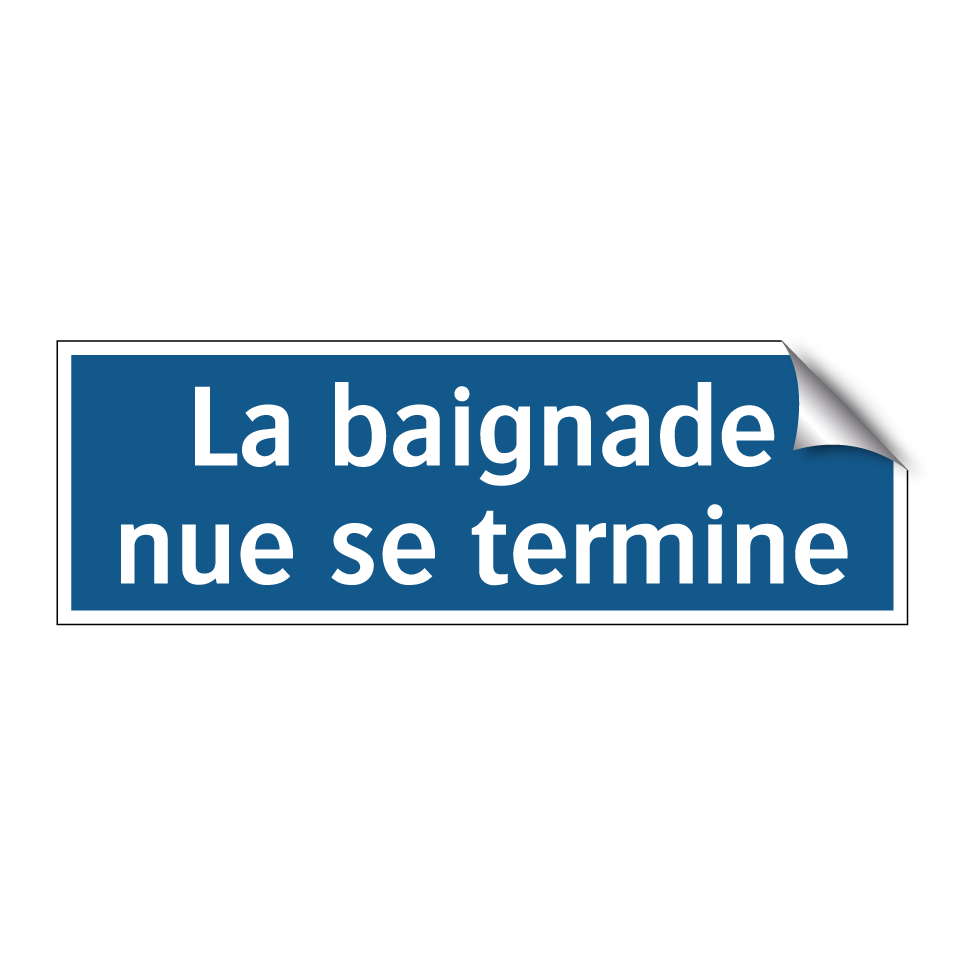 La baignade nue se termine