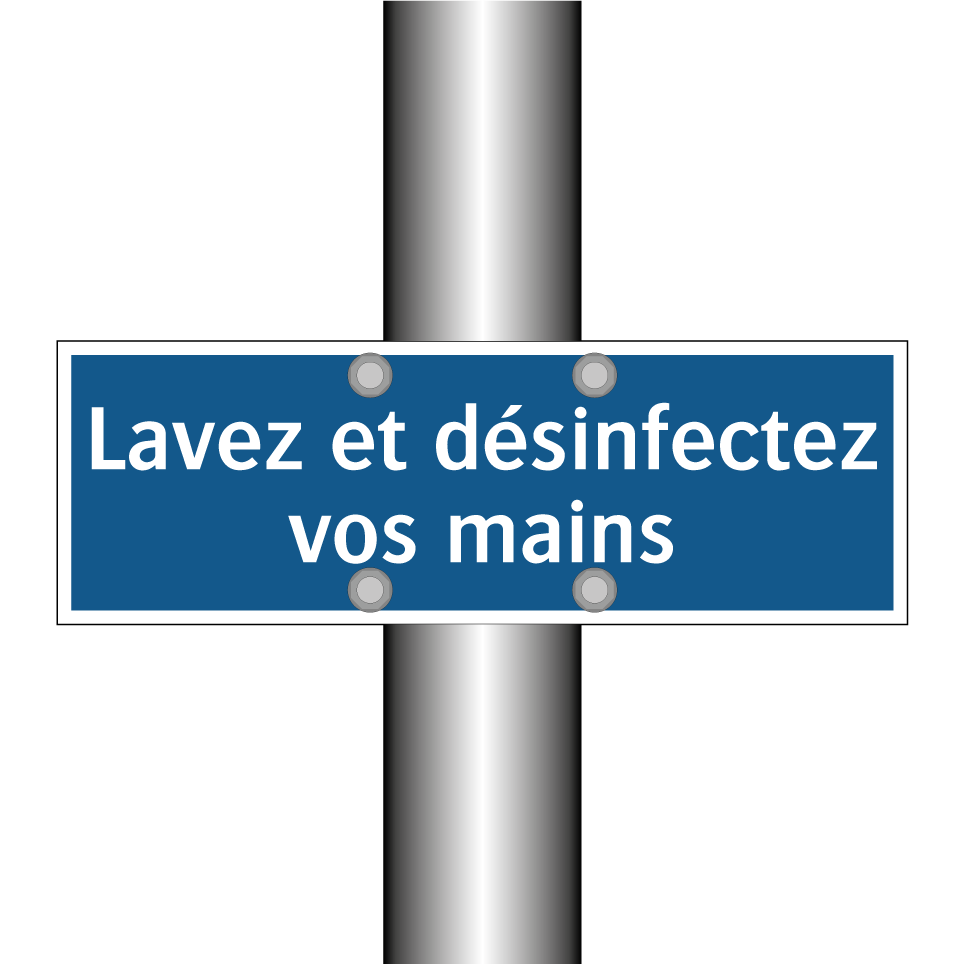 Lavez et désinfectez vos mains