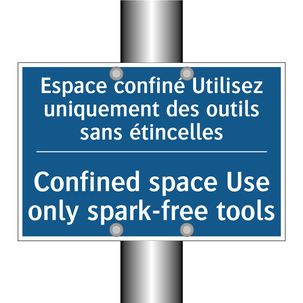 Espace confiné Utilisez uniquement  /.../ - Confined space Use only spark-free  /.../