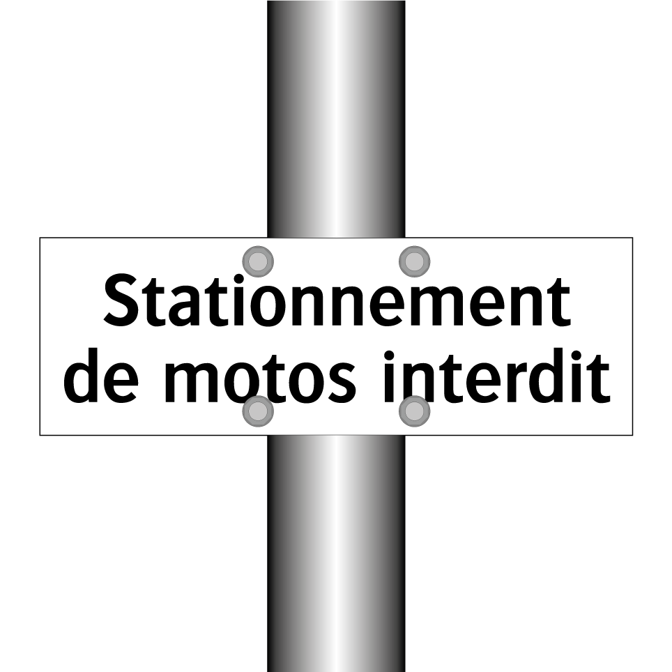 Stationnement de motos interdit