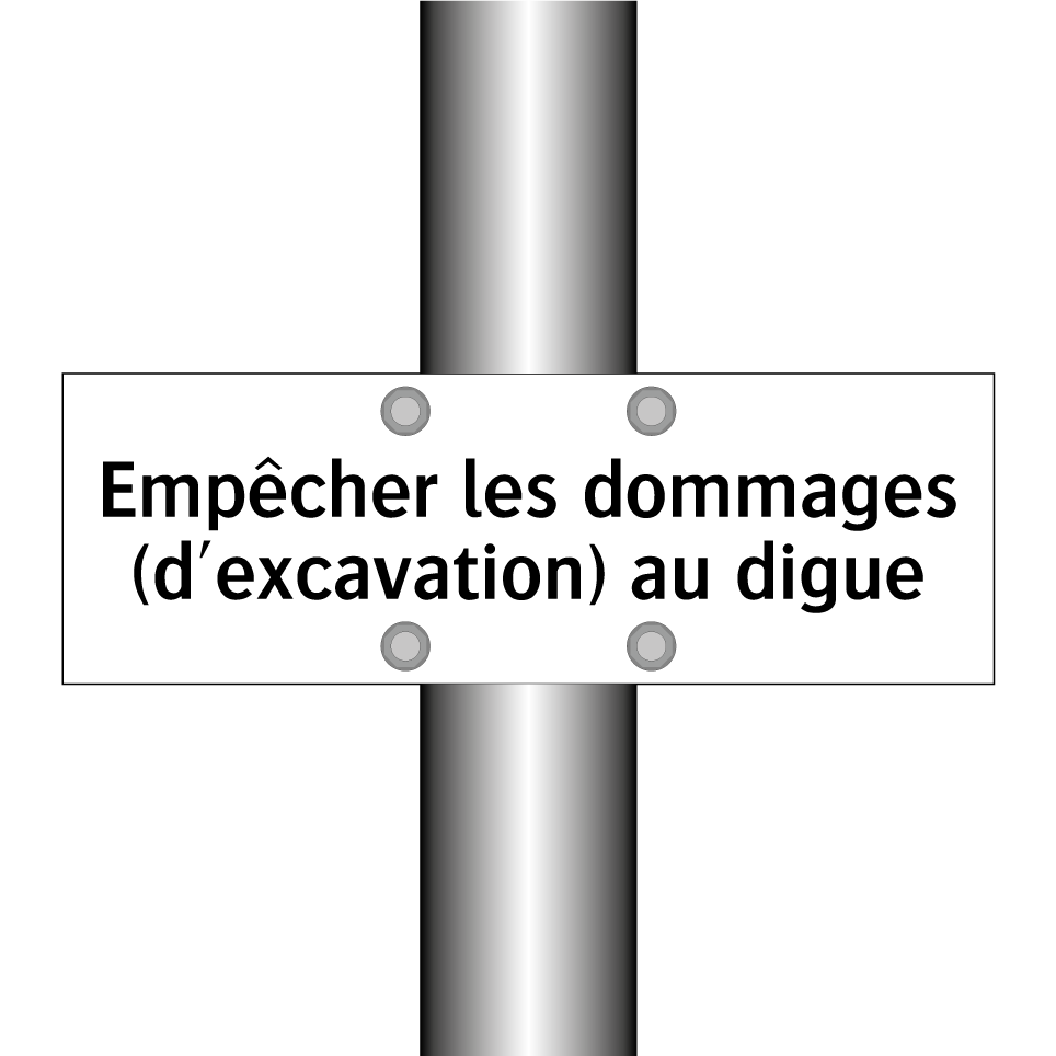 Empêcher les dommages (d'excavation) au digue