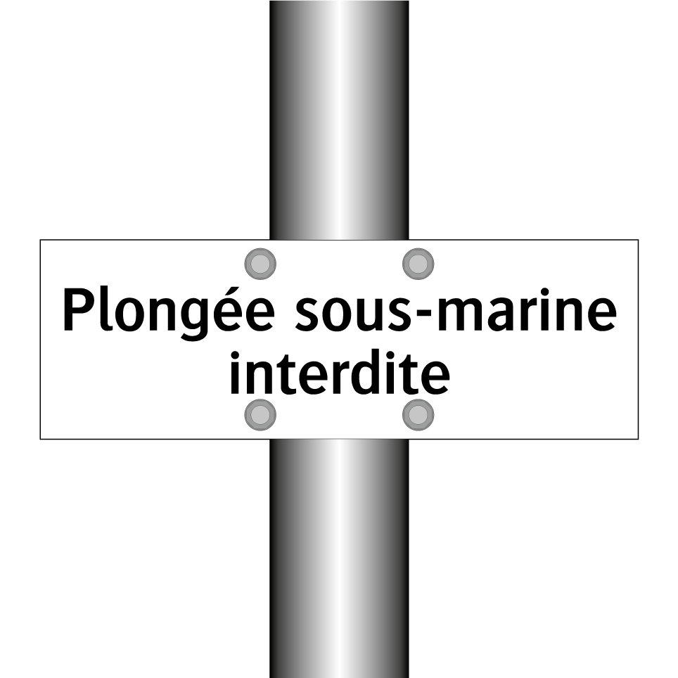 Plongée sous-marine interdite