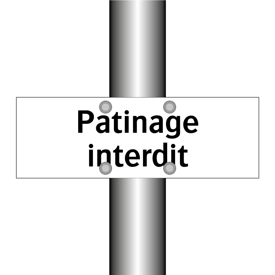 Patinage interdit