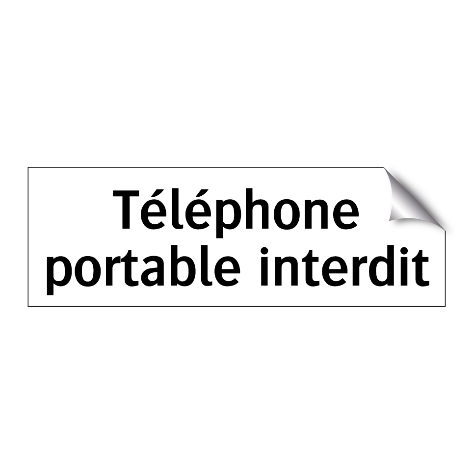 Téléphone portable interdit