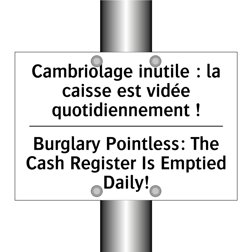Cambriolage inutile : la caisse  /.../ - Burglary Pointless: The Cash Register  /.../