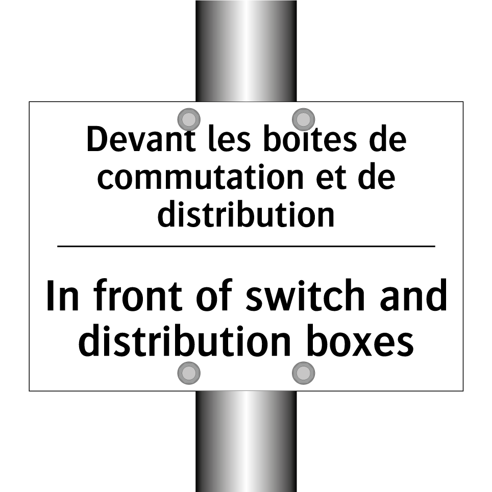Devant les boîtes de commutation  /.../ - In front of switch and distribution  /.../