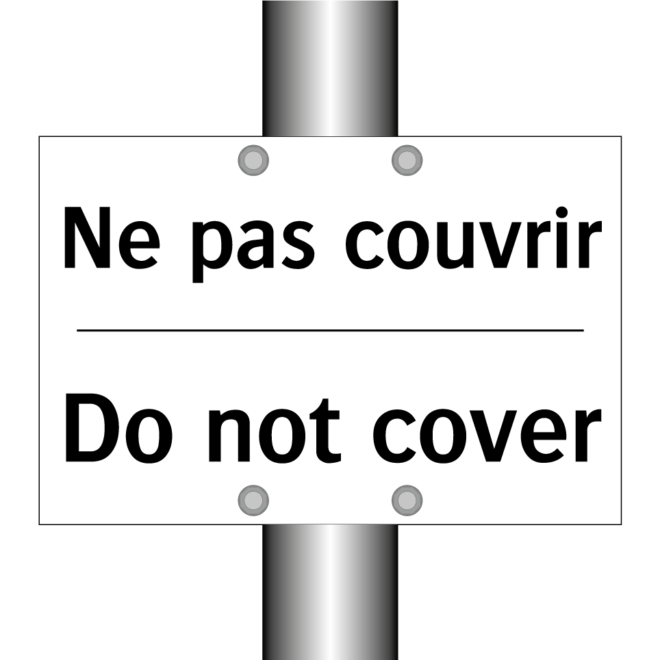 Ne pas couvrir - Do not cover