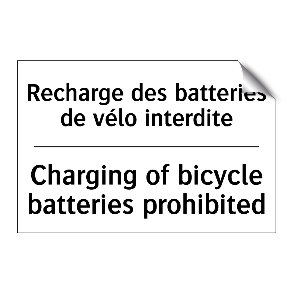 Recharge des batteries de vélo  /.../ - Charging of bicycle batteries  /.../