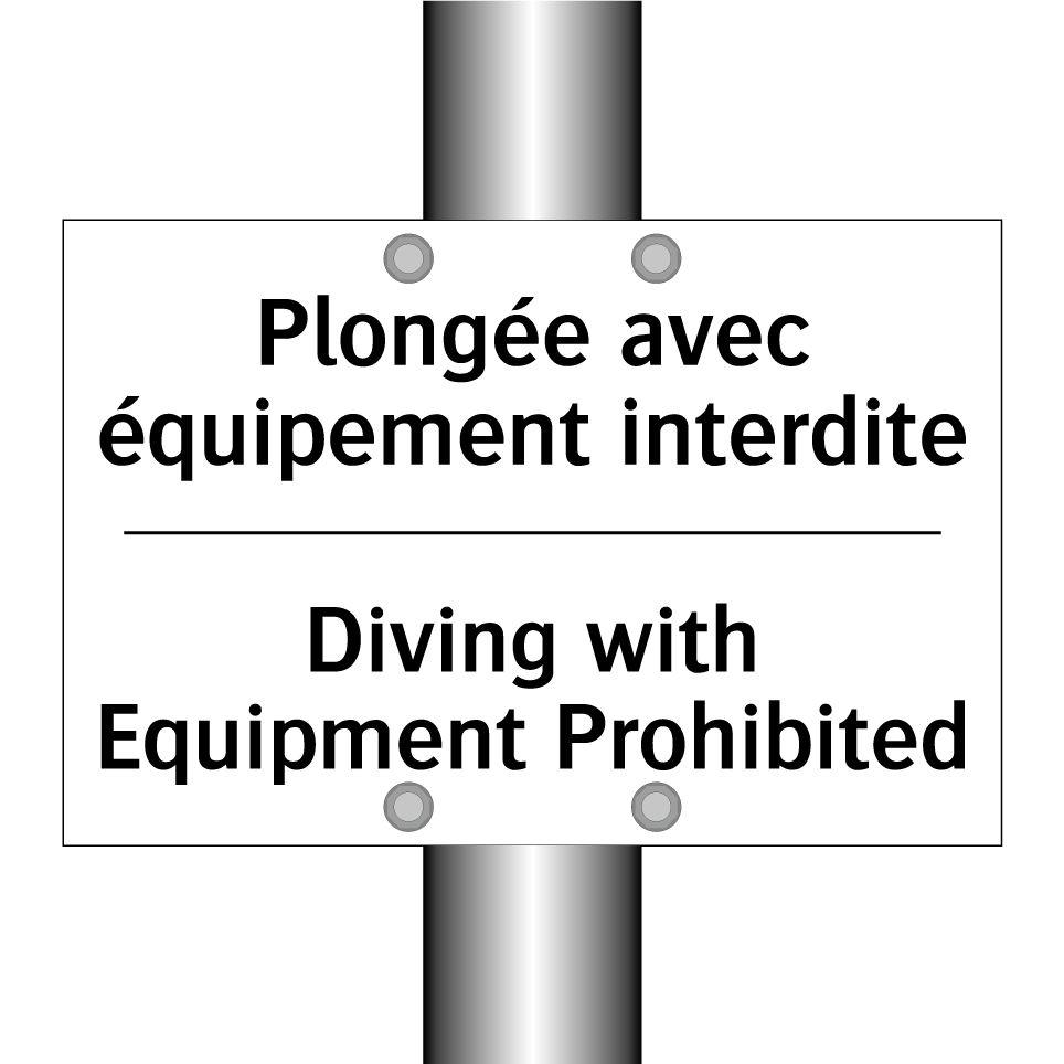 Plongée avec équipement interdite /.../ - Diving with Equipment Prohibited /.../