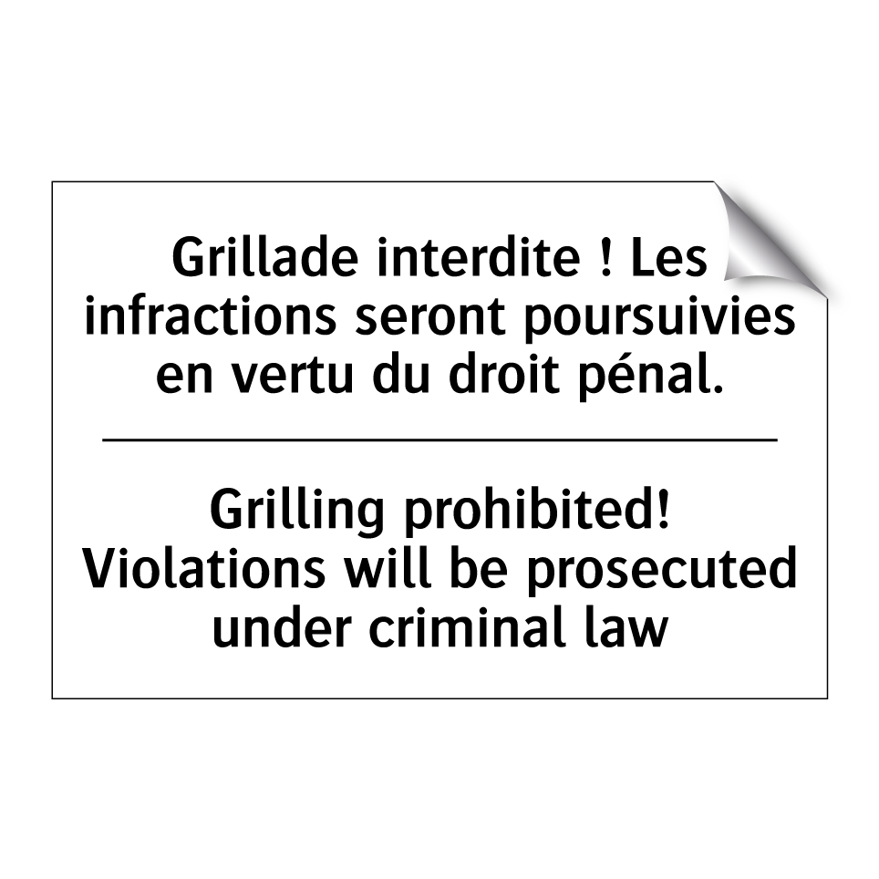 Grillade interdite ! Les infractions  /.../ - Grilling prohibited! Violations  /.../