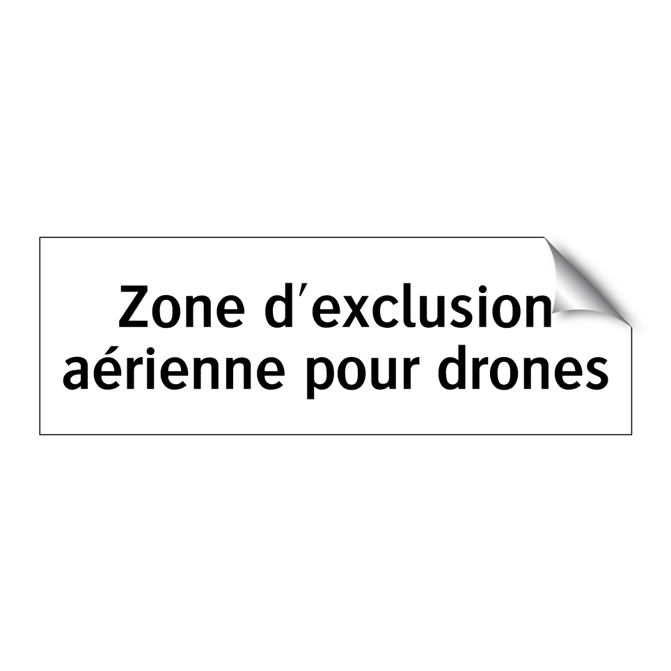 Zone d'exclusion aérienne pour drones