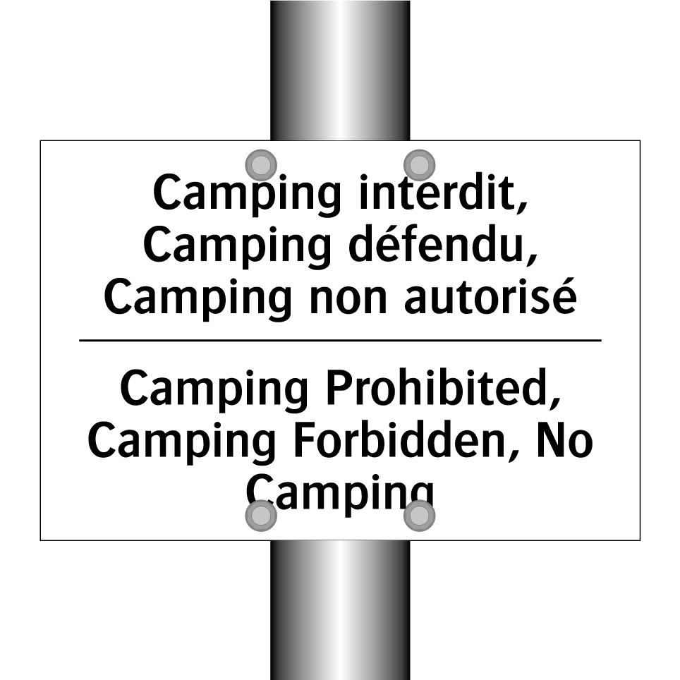 Camping interdit, Camping défendu,  /.../ - Camping Prohibited, Camping Forbidden,  /.../