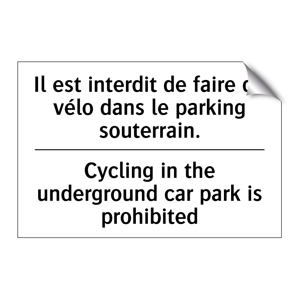 Il est interdit de faire du vélo  /.../ - Cycling in the underground car  /.../