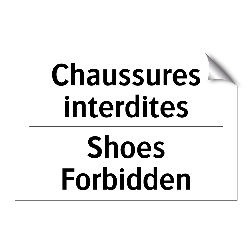 Chaussures interdites - Shoes Forbidden
