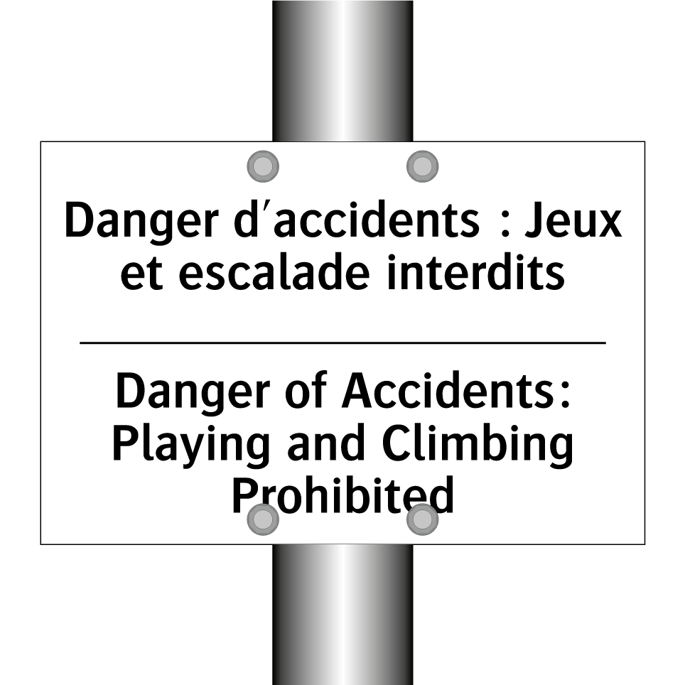 Danger d'accidents : Jeux et escalade  /.../ - Danger of Accidents: Playing and  /.../